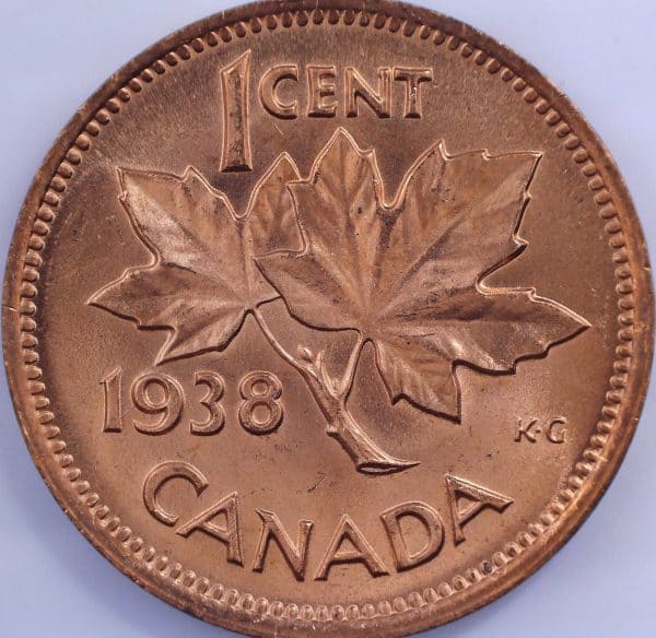 Canada - 1 Cent 1938 - B.UNC