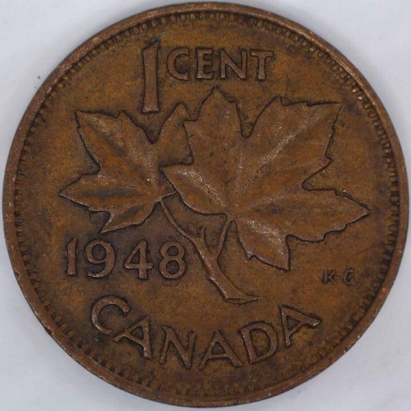 Canada - 1 Cent 1948  A sur Petite Denticule - Circulé