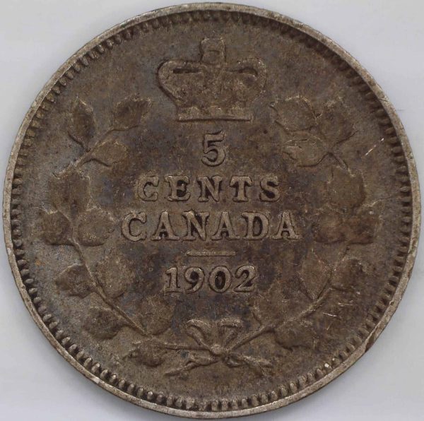 Canada - 5 Cents 1902 - VG-10+