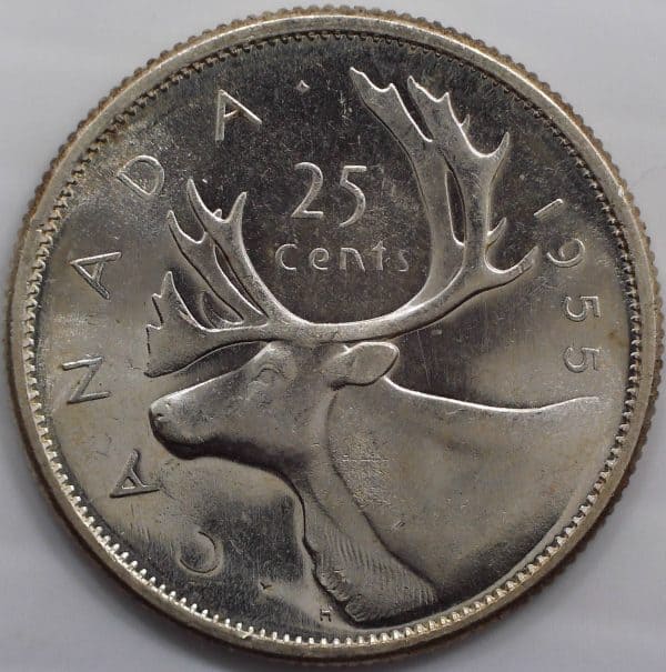 Canada - 25 Cents 1955 - B.UNC