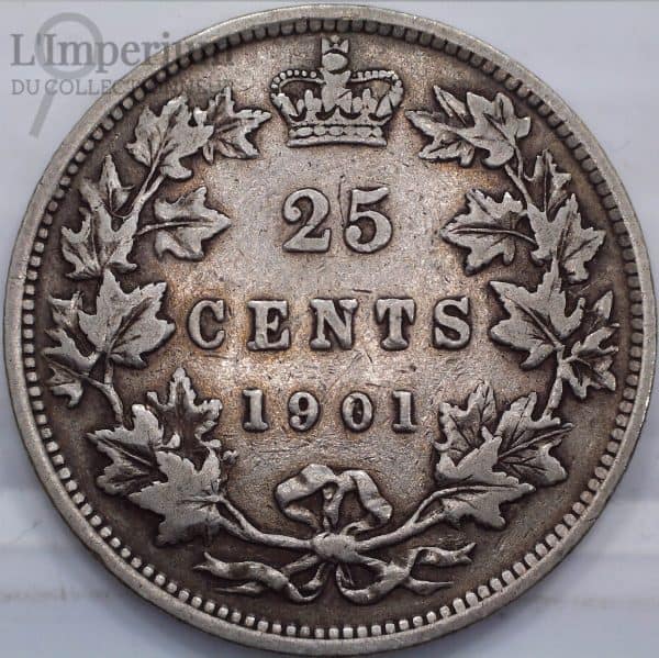 Canada - 25 Cents 1901 - F-12+