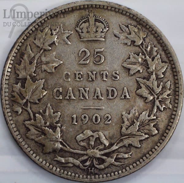 Canada - 25 cents 1902H - F-15