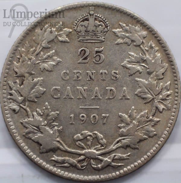 Canada - 25 cents 1907 - F-12