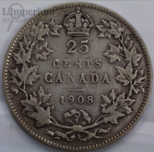 Canada - 25 cents 1908 - F-12