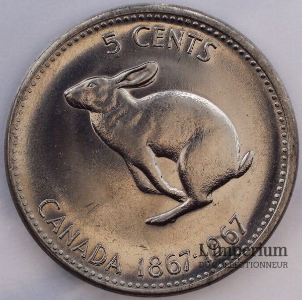 Canada - 5 Cents 1967 - Dbl. 1867-1967 & CANADA - UNC