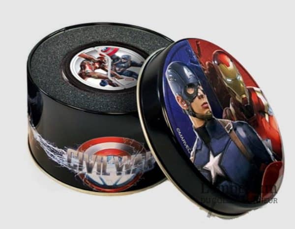 Canada - Capitaine America Marvel 2016 - La guerre civile Ensemble de six pièces de 1 oz en argent fin