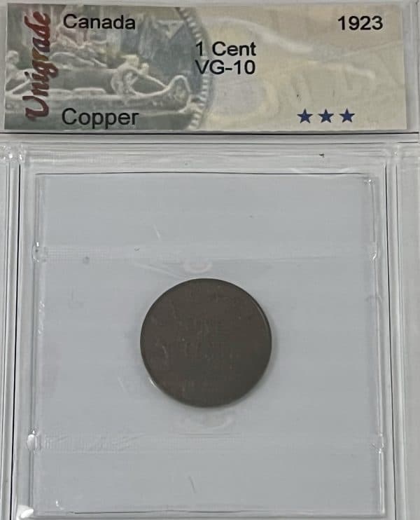 Canada - 1 Cent 1923 Keydate - Certifié VG-10