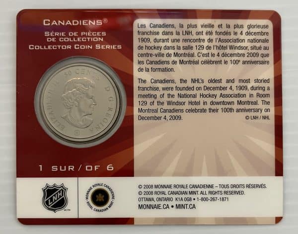 2009 Canada 50 Cents 1/6 Specimen Rare