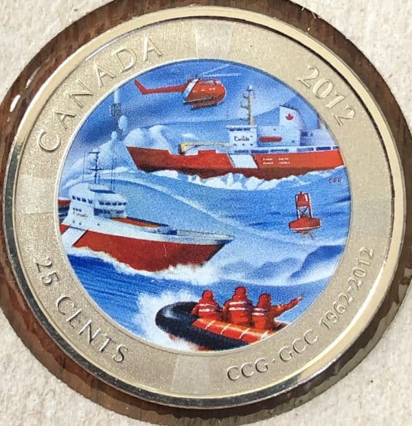 Canada - 25 Cents 2012 50e de la garde côtière Canadienne - Spécimen