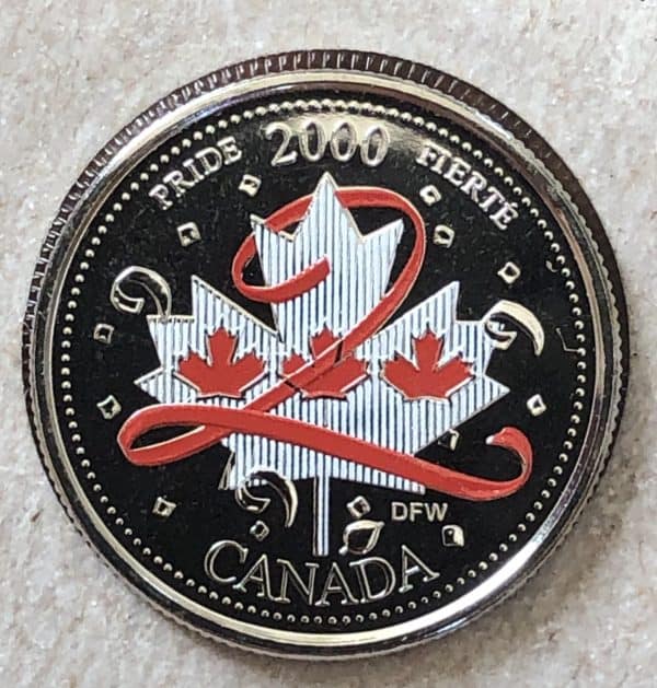 CANADA - 25 Cents 2000 Janvier - Fierté - Colorisé - NBU