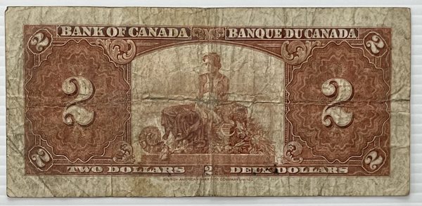 CANADA - Billet de 2 Dollars 1937 - Coyne/Towers - BC-22c