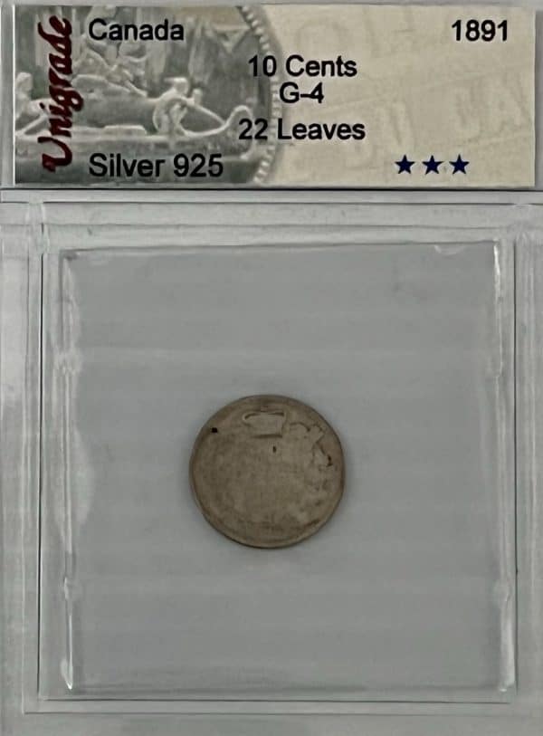 Canada - 10 Cents 1891 - Certifié - G-4
