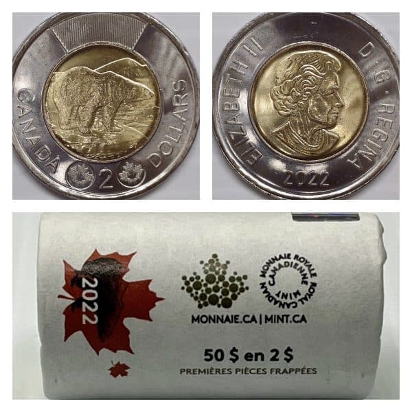 Canada Rouleau Spéciaux de 2 Dollars 2022