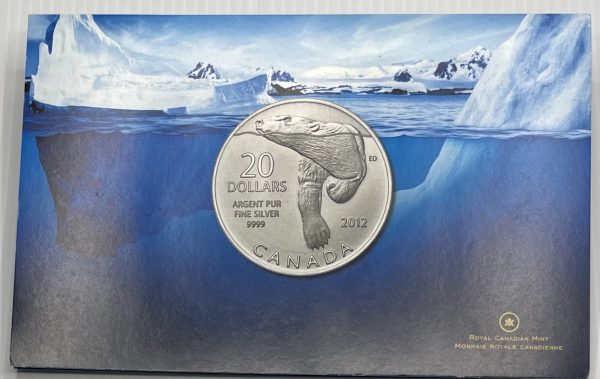 Canada - pièces de 20 dollars 2012 Ours Polaire - Argent pur 99.99%