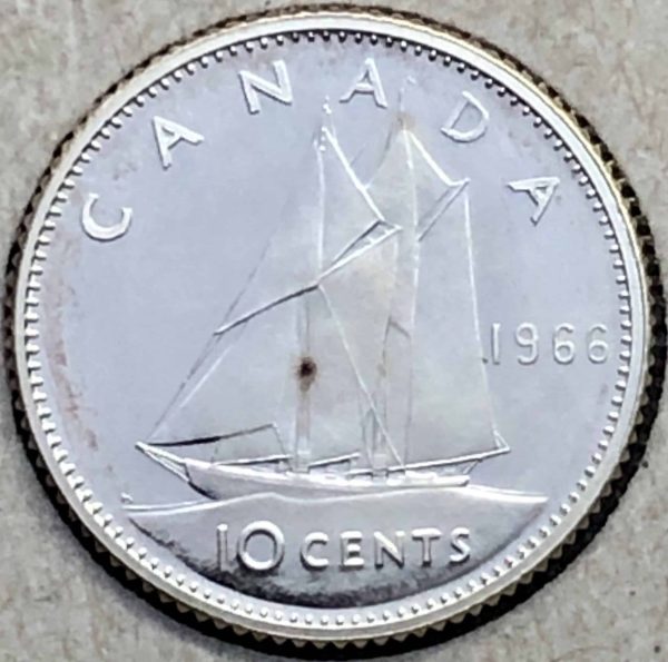 Canada - 10 Cents 1966 - B.UNC