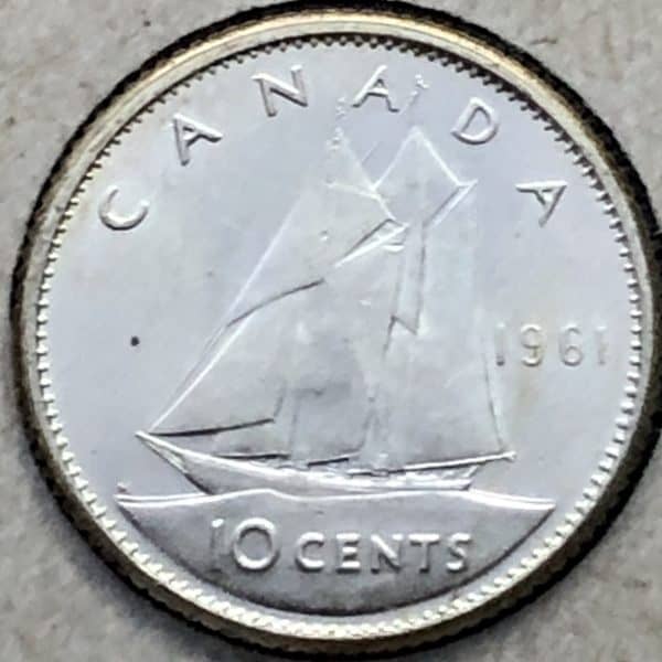 Canada - 10 Cents 1961 - B.UNC