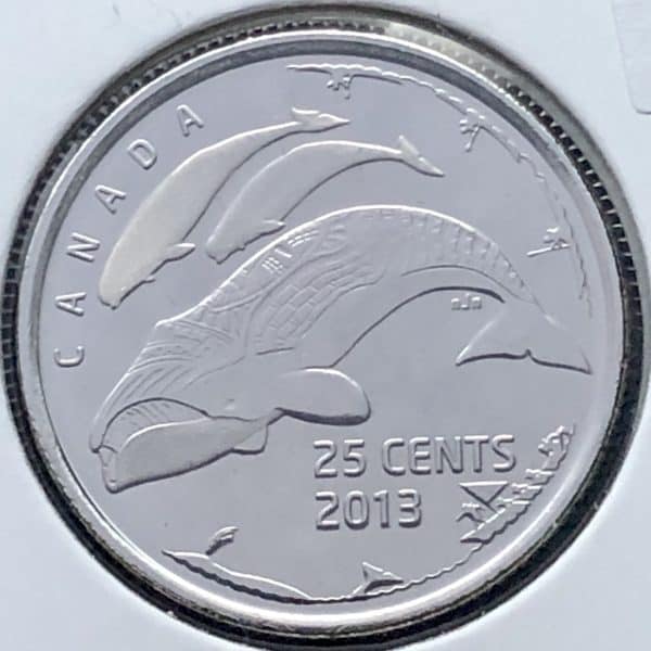 Canada - 25 Cents 2013 Baleines - B.UNC