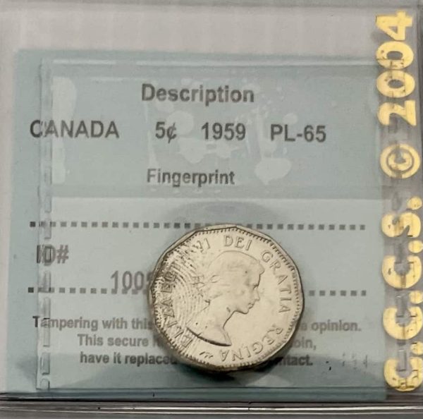 Canada - 5 Cents 1959 PL-65 - CCCS