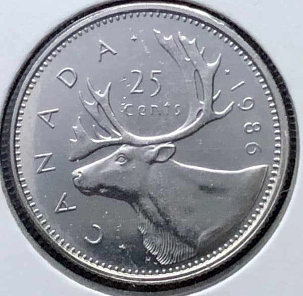 Canada - 25 Cents 1986 - B.UNC