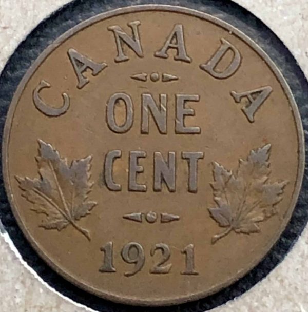 Canada - 1 Cent 1921 - Circulé