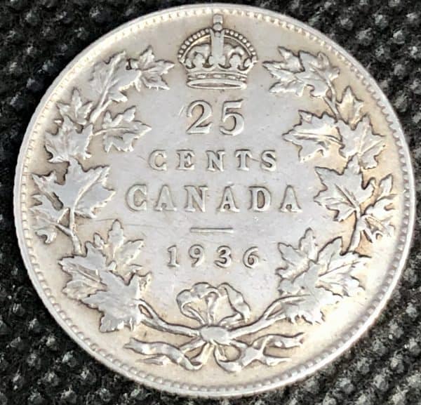 Canada - 25 Cents 1936 - Circulé