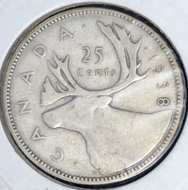Canada - 25 Cents 1938 - Circulé