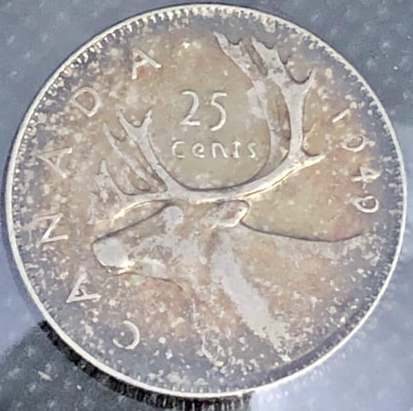 Canada - 25 Cents 1949 - Circulé