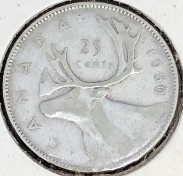 Canada - 25 Cents 1950 - Circulé