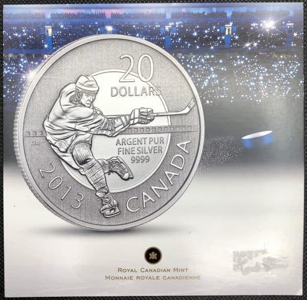 Canada - pièces de 20 dollars 2013 Hockey - Argent pur 99.99%