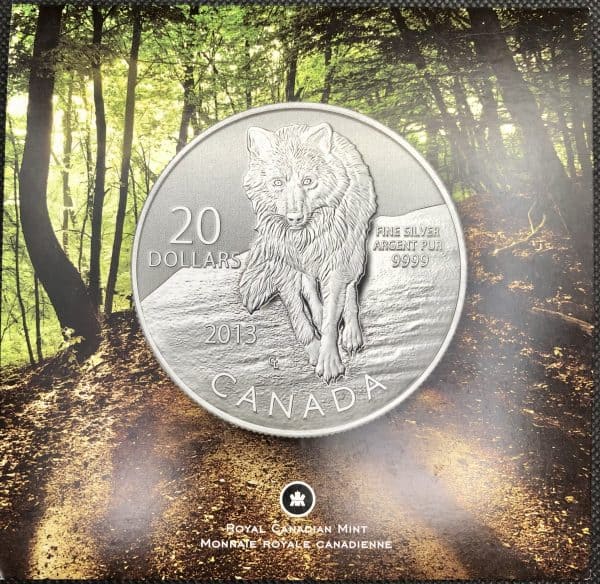 Canada - pièces de 20 dollars 2013 Le Loup - Argent pur 99.99%