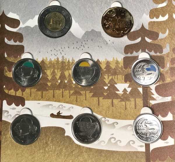 Canada - Ensemble de 6 pièces de 25 cents 2011 - Notre Nature Légendaire