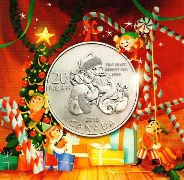 CANADA – Piece de 20 Dollars - Argent Fin – 2012 – Père Noël - 20$ POUR 20$