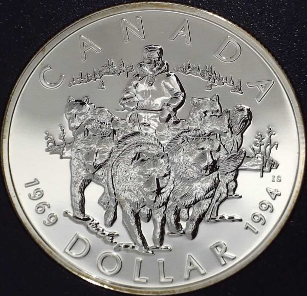 Canada - Dollar 1994 GRC Patrouille du Nord avec attelage à chiens - B.UNC