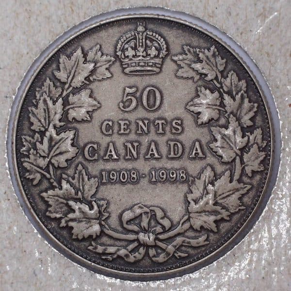 Canada - 50 Cents 1908-1998 Fini Mat - Épreuve