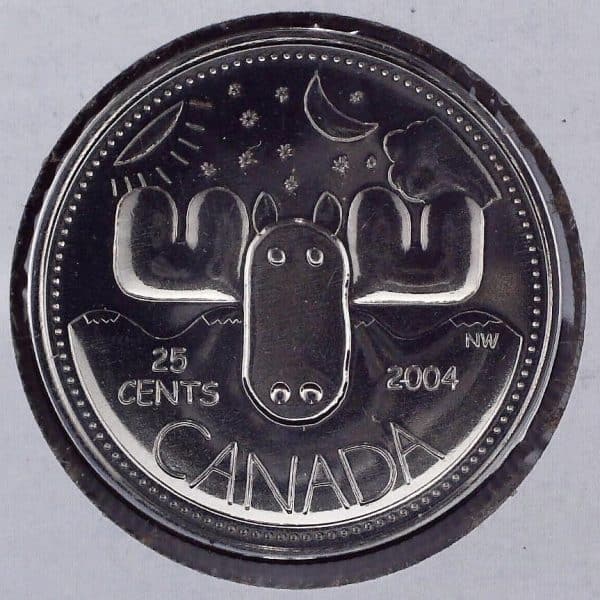 Canada - 25 Cents 2004P Fête du Canada Orignal - NBU