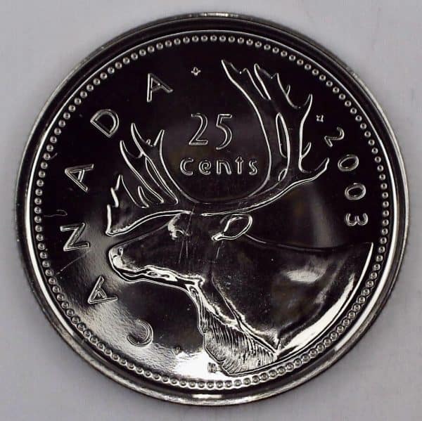 Canada - 25 Cents 2003P Ancienne Éffigie - NBU