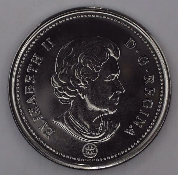 2009 Canada 25 cents NBU