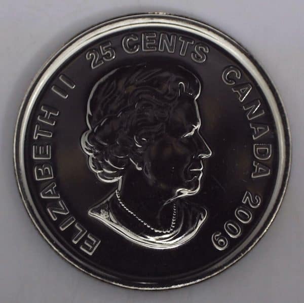 2009 Canada 25 cents Cindy Klassen NBU