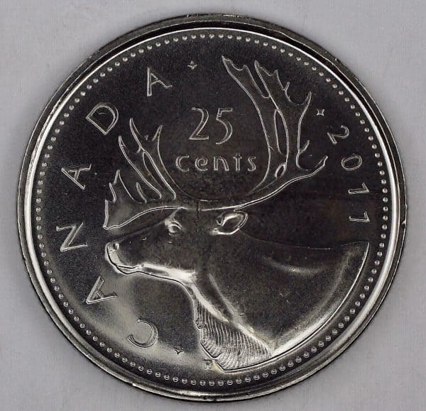 2011 Canada 25 cents NBU