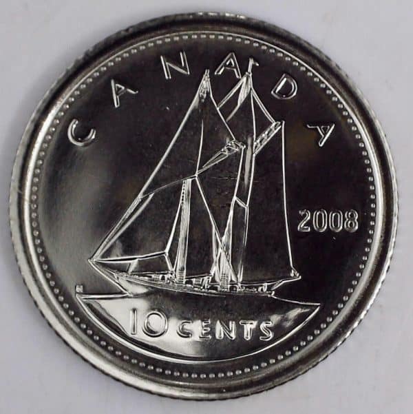 2008 Canada 10 Cents NBU