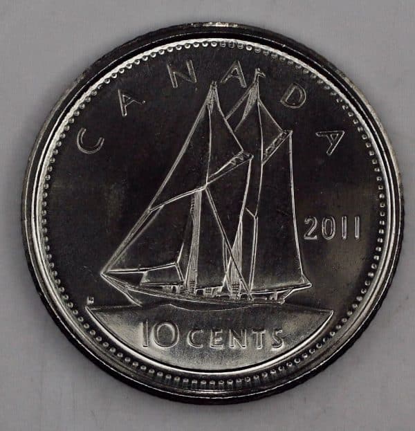 2011 Canada 10 Cents NBU
