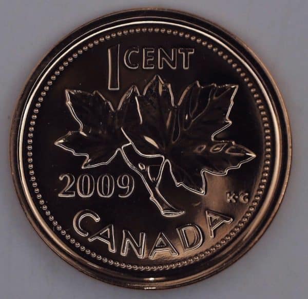 2009 Canada 1 Cent Magnétique NBU