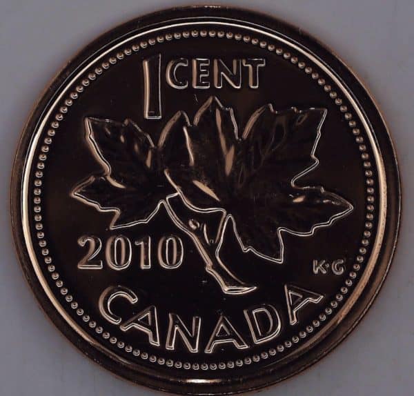2010 Canada 1 Cent Magnétique NBU